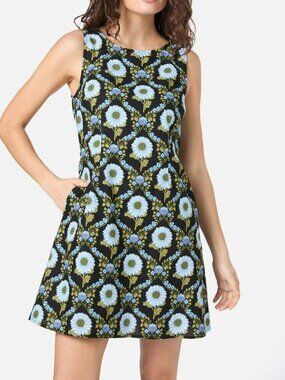 Princess Highway retro boho Sunflower Mini Shift Dress